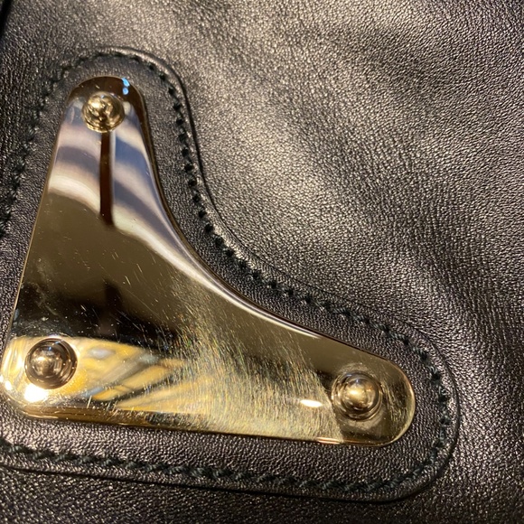 GUCCI LARGE BLACK LEATHER RACE TOTE new condition - Picture 9 of 12